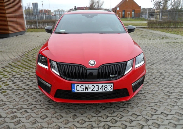 Skoda Octavia cena 84900 przebieg: 128400, rok produkcji 2018 z Grudziądz małe 254